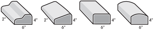 Decorative Concrete Edging Styles Illustration